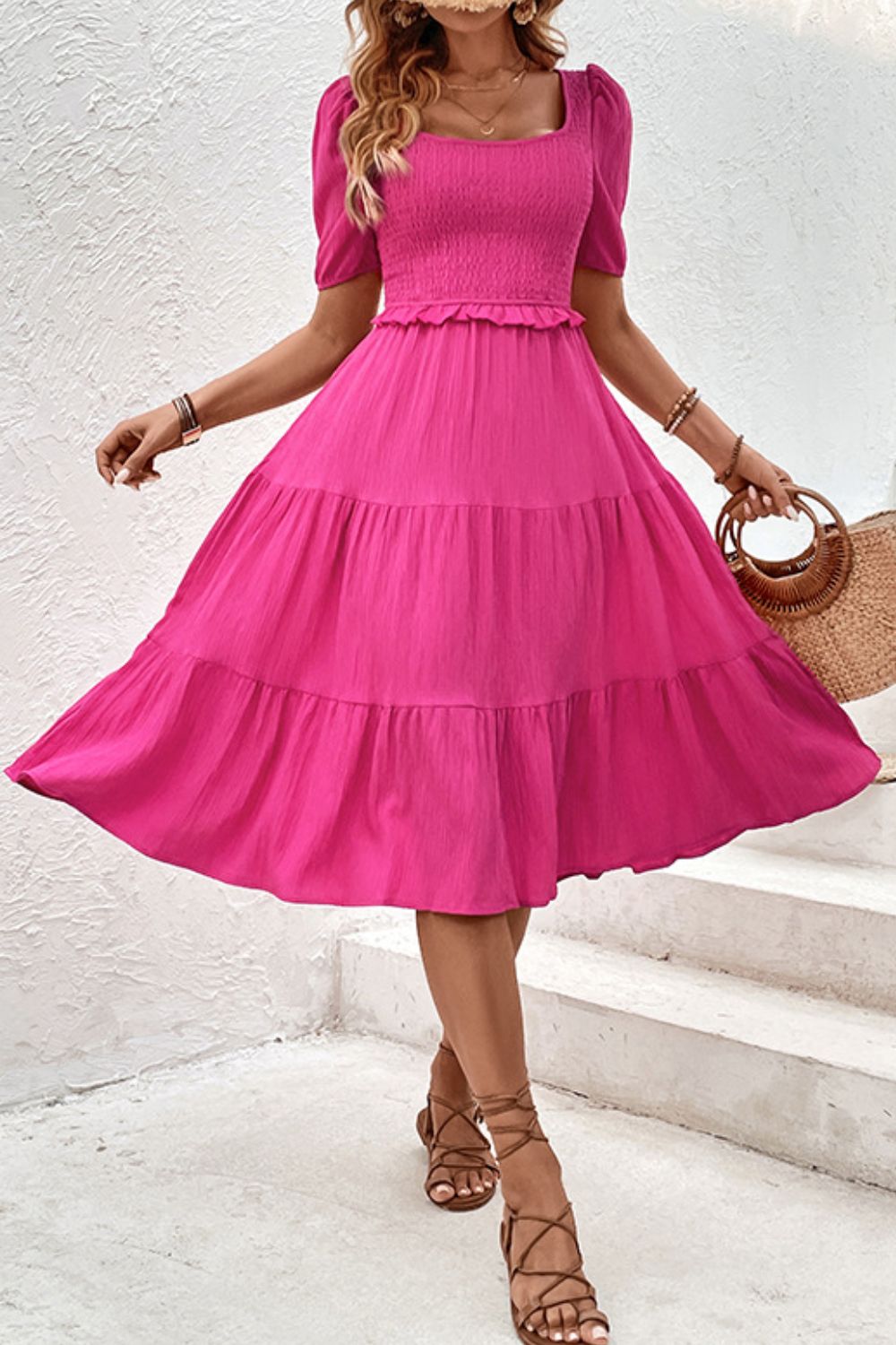 Hot Pink Resort Dress