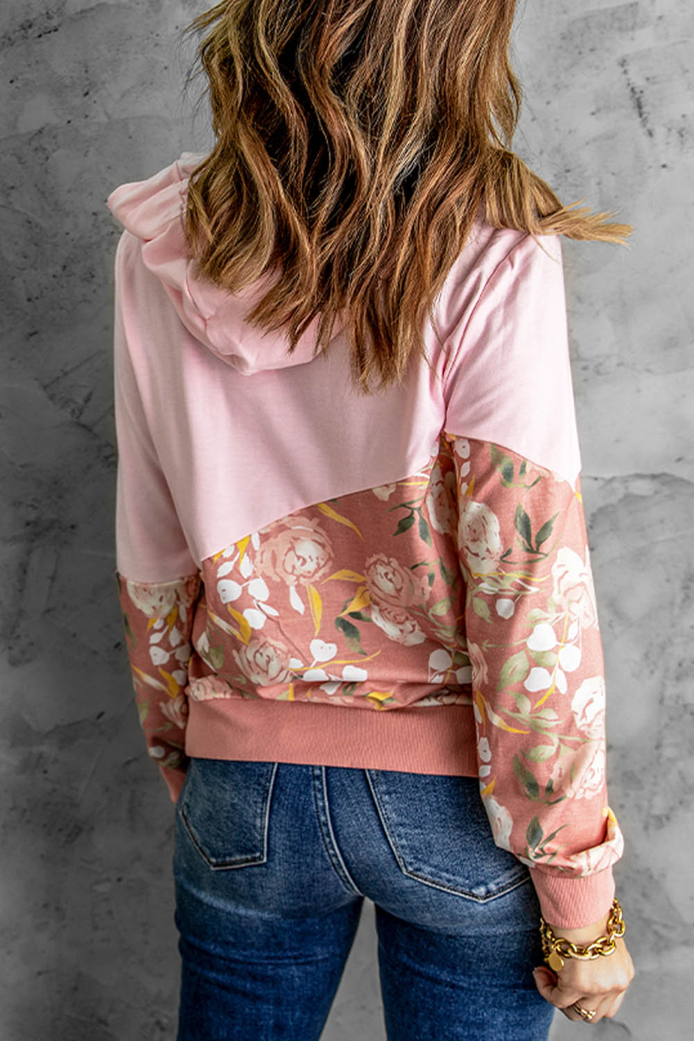 Floral Women's Drawstring Hoodie