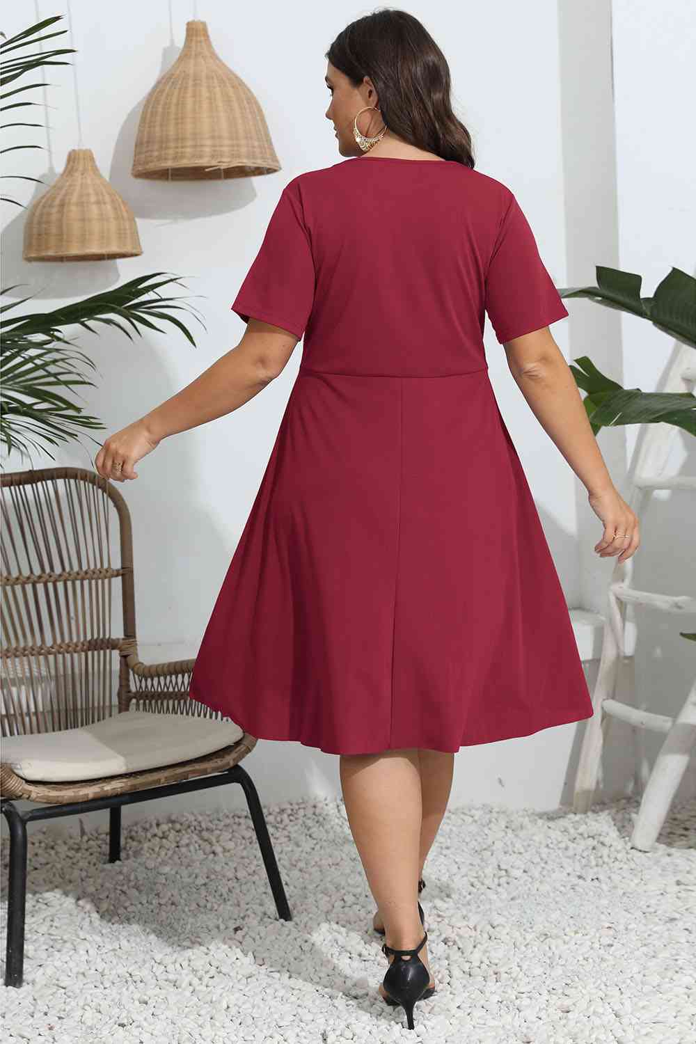 Black Plus Size Resort Vacation Dress