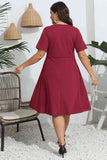 Black Plus Size Resort Vacation Dress