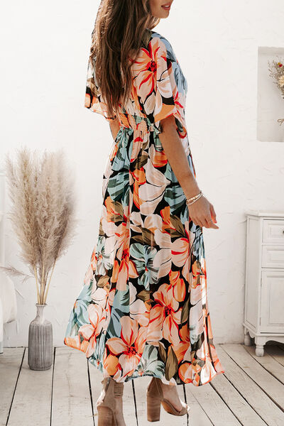 Tropical Plunge Resort Maxi Dress