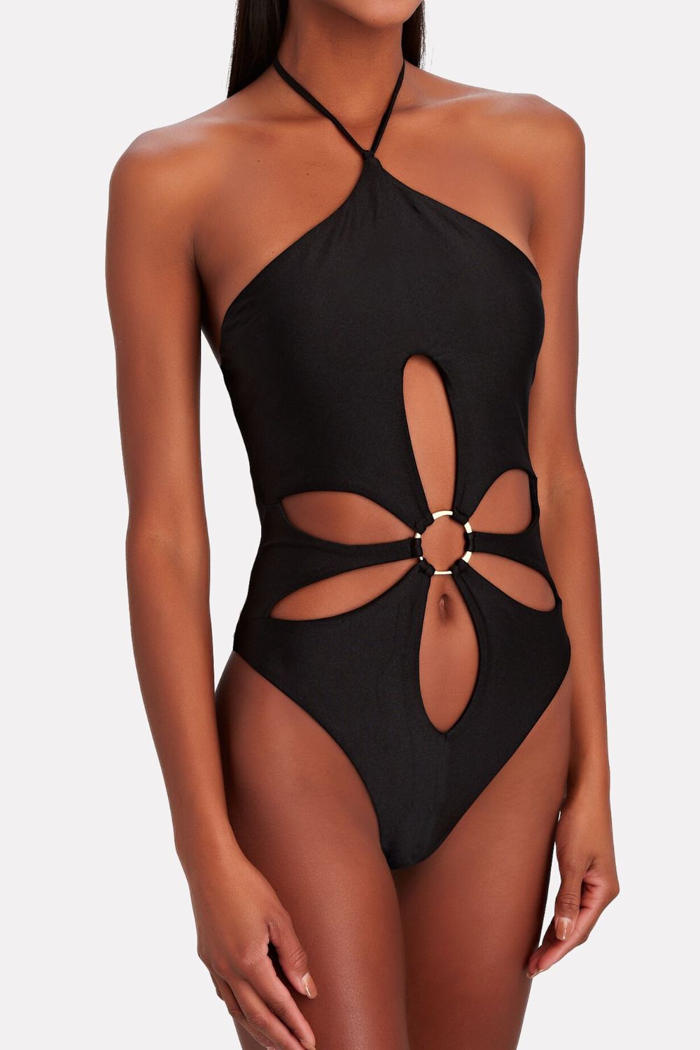Ring Detail Cutout One-Piece Swimsuit