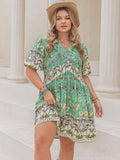 Plus Size Short Boho Beach Dress