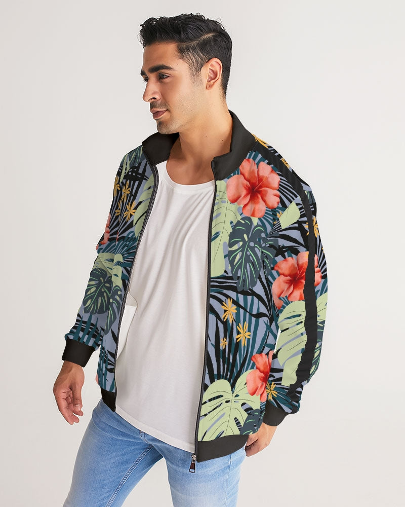 Hawaiian Hibiscus Men's Custom Track Jacket