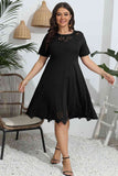 Black Plus Size Resort Vacation Dress