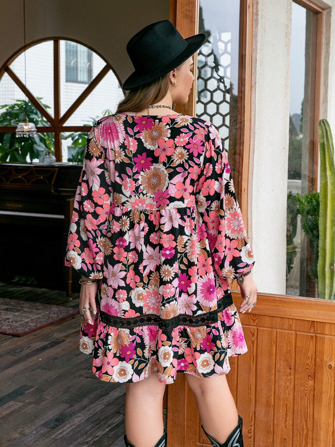 Plus Size Floral Vacation Dress