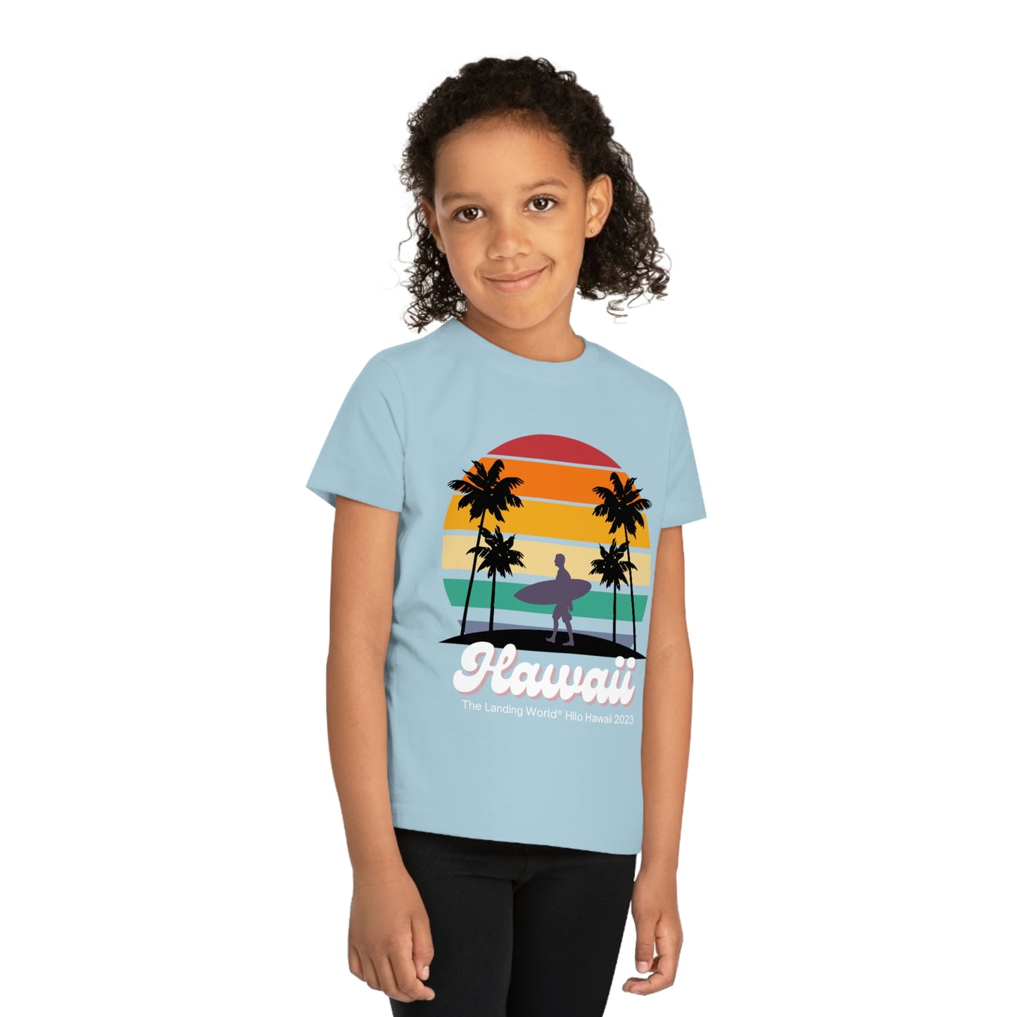 Kids' Hawaii Retro Organic Cotton T-Shirt 3 years to 14 Year Old Sizes