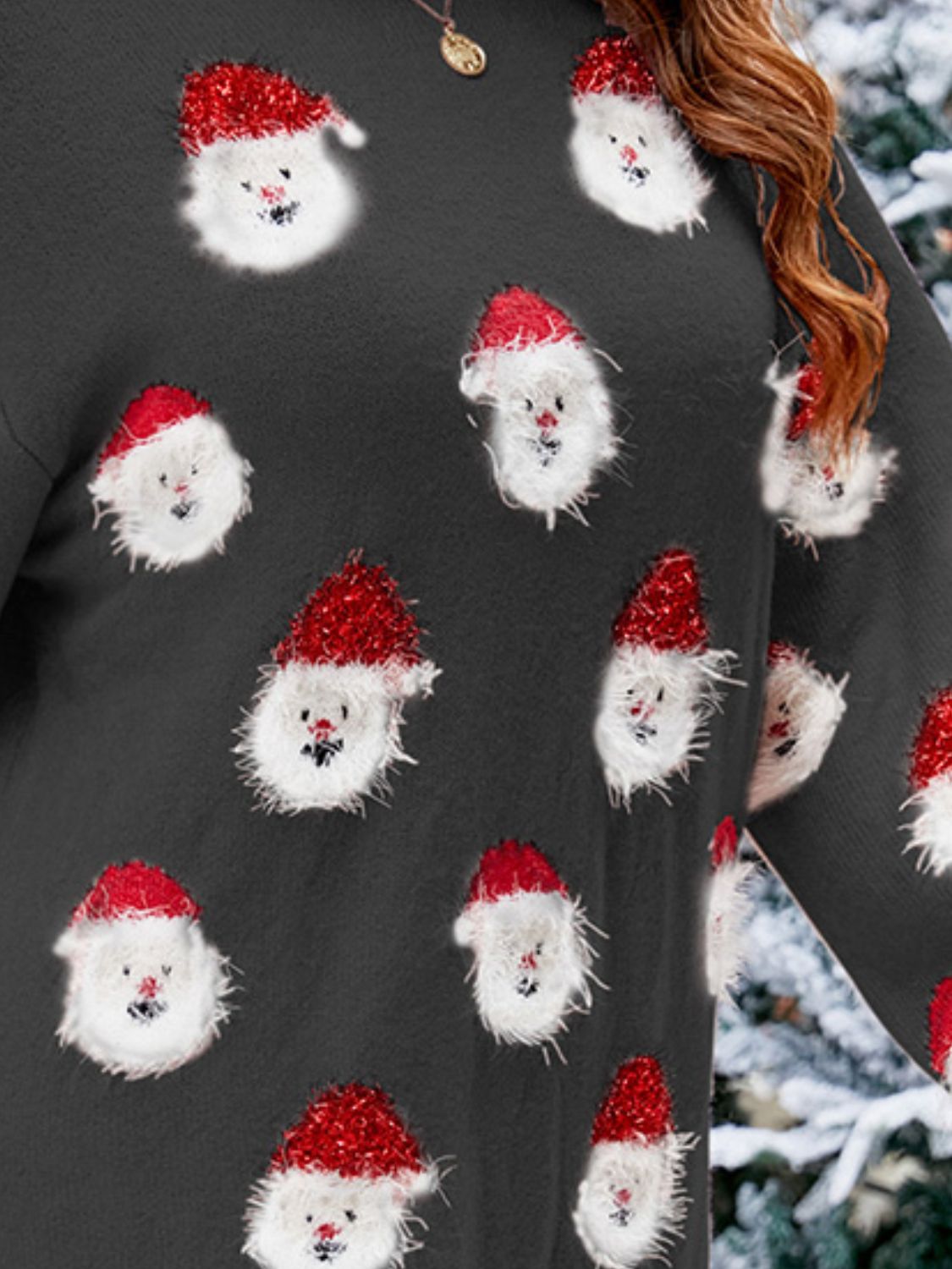 Holiday Santa Women's Sweater Dress