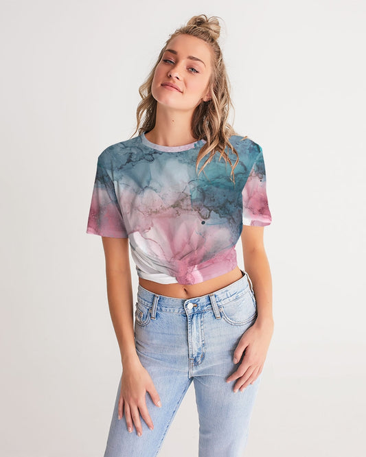 Smooth Women's Twist-Front Cropped Tee