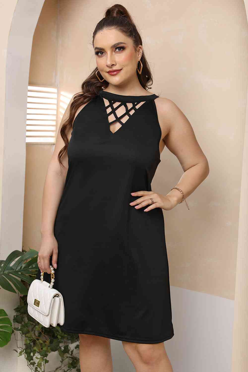 Plus Size Sleeveless Dress