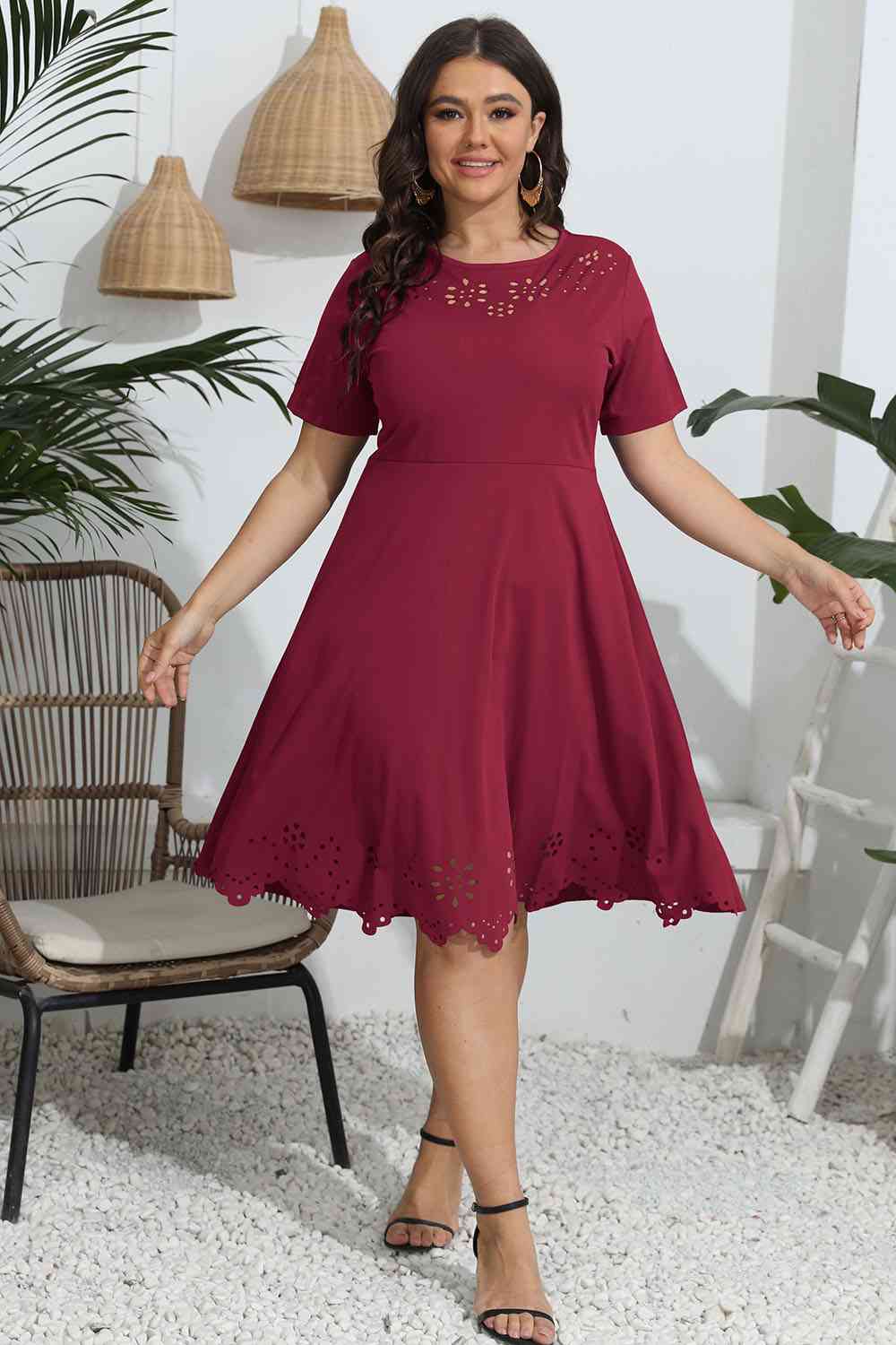 Black Plus Size Resort Vacation Dress