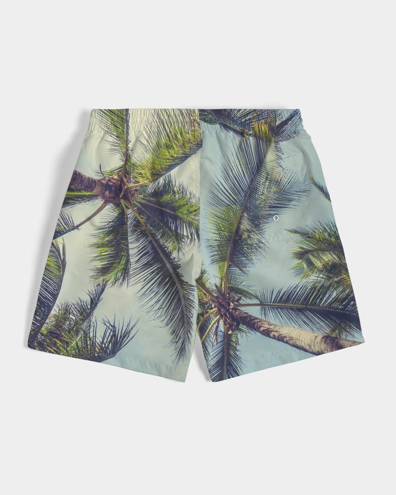 Palm Tree Men's Designer Swim Trunks