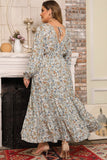 Plus Size Long Sleeve Summer Maxi Dress