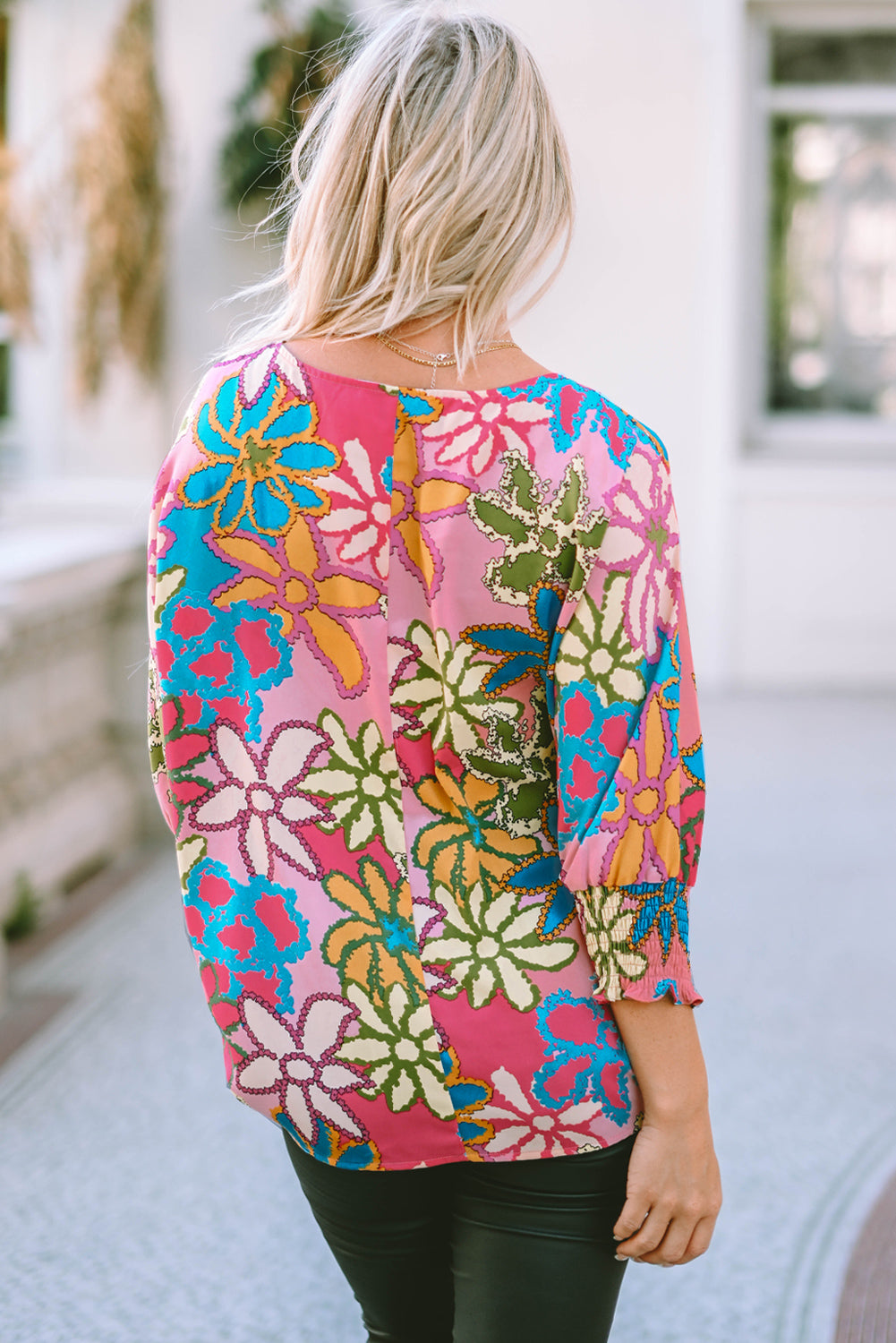 Cute Floral Resort Blouse