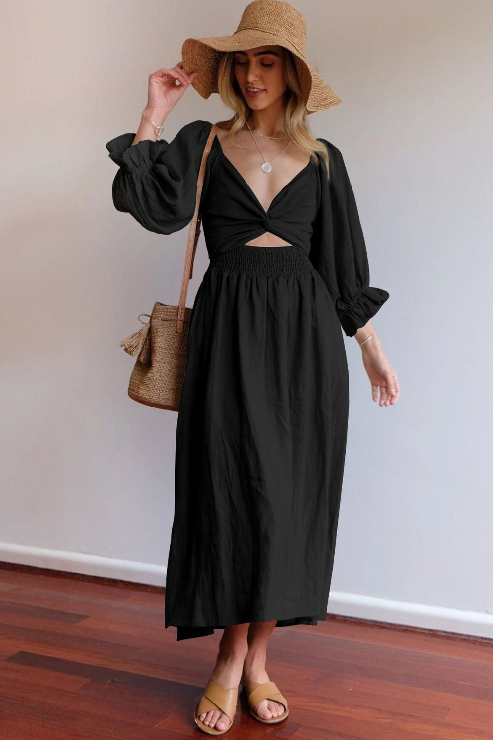 Romantic Flounce Vacation Maxi Dress