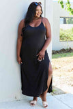 Plus Size Summer Maxi Dress in Black