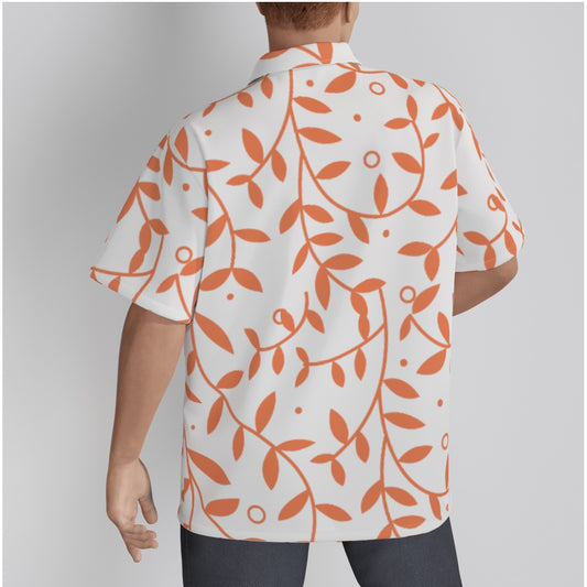 Men's Orange Vine Beach Resort Shirt