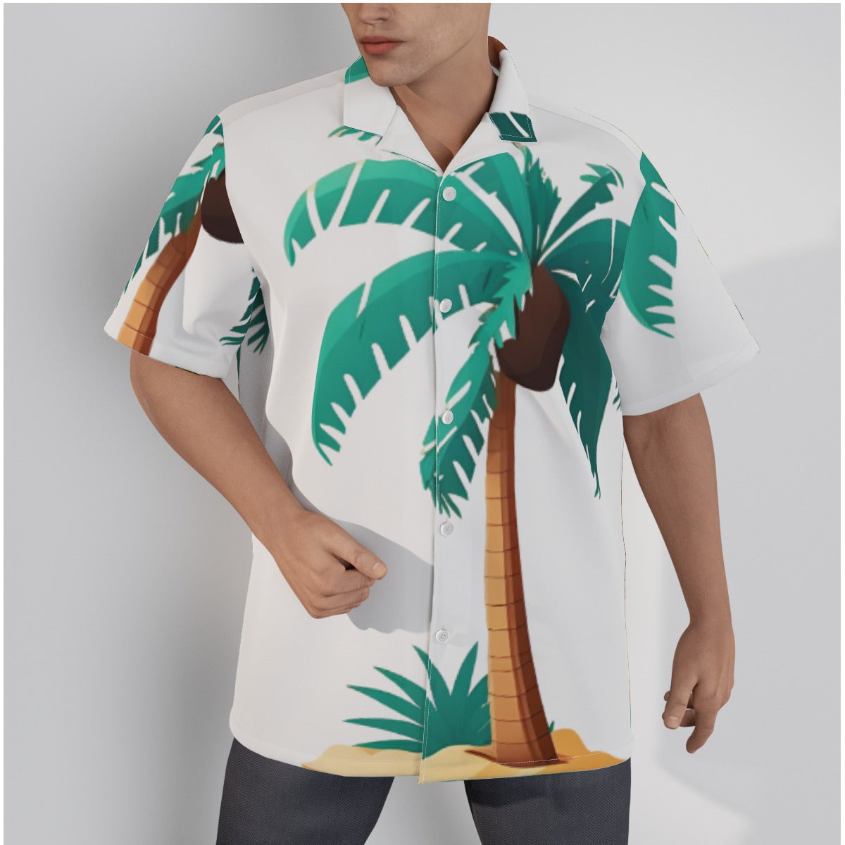 Men's Palm Tree Hawaiian Shirt