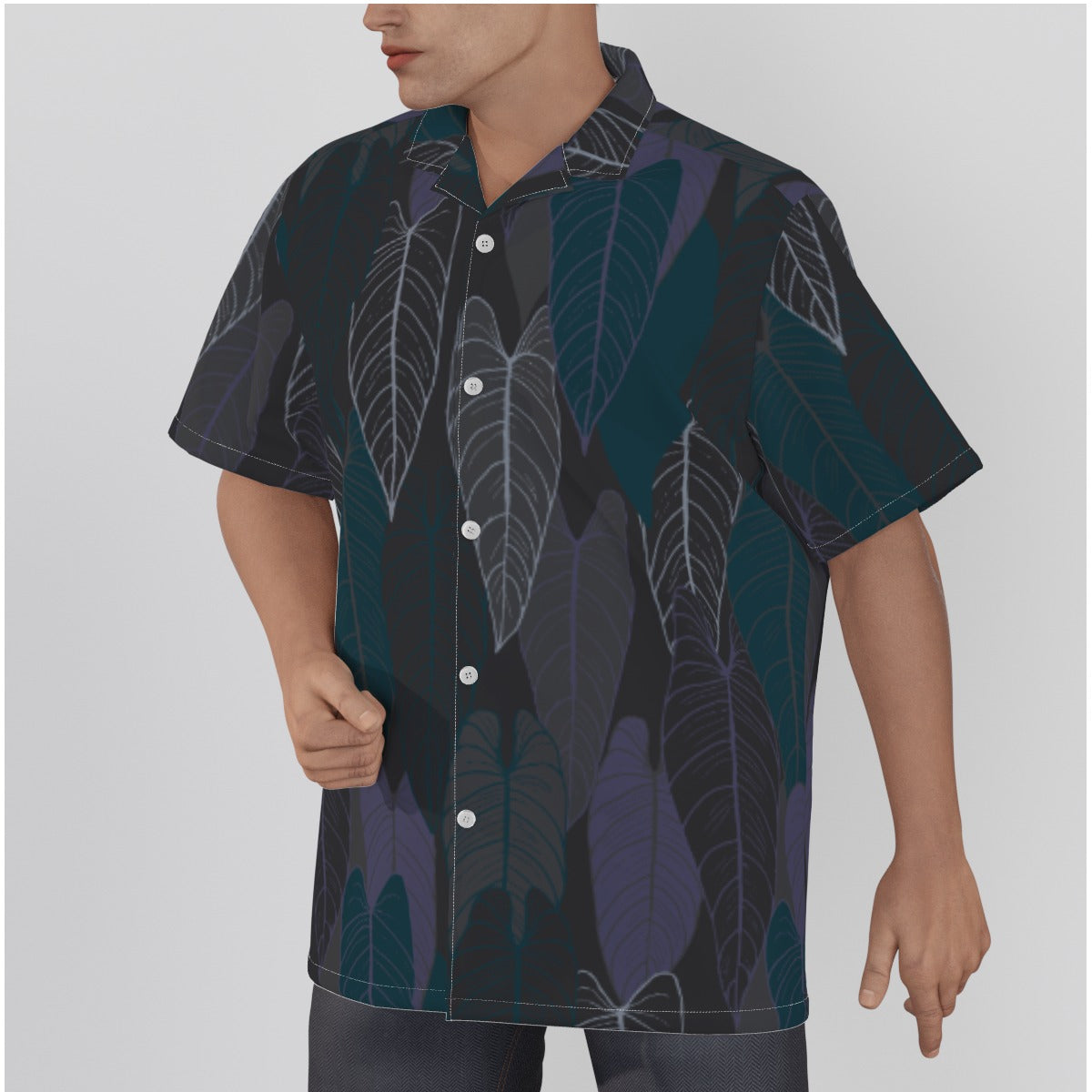 Men's Plum Tropical Resort Shirt