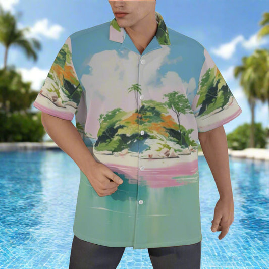 Men's Pink Island Resort Shirt