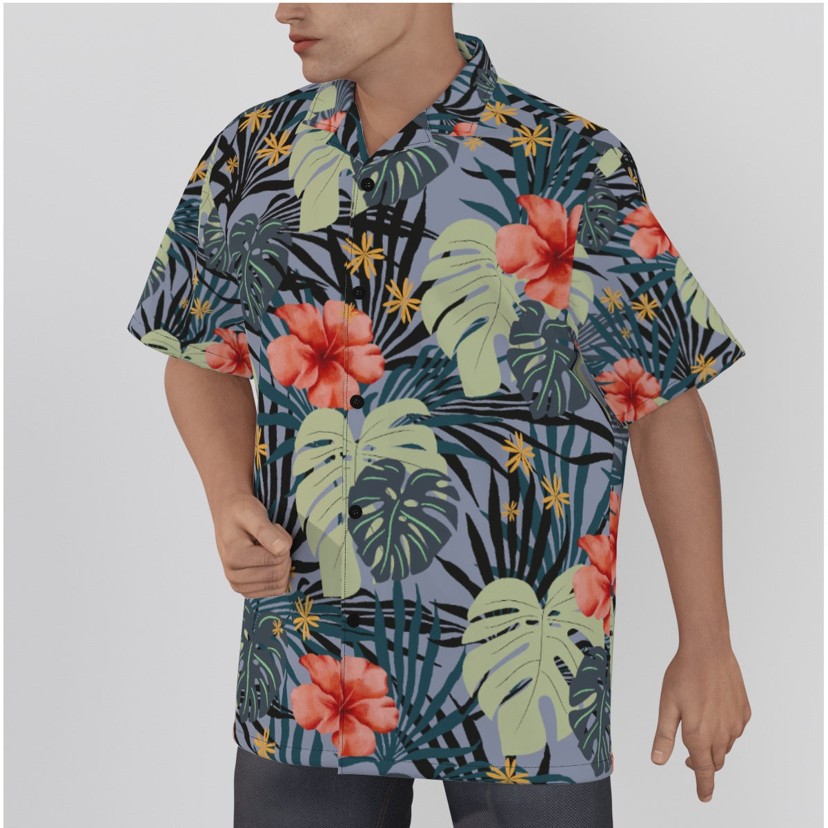 Hawaiian Hibiscus, Hawaiian Print Shirt up to 8XL