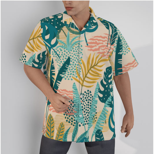 Men's Coral Leaves Resort Shirt