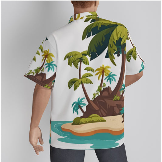 Men's Hawaiian Island Anime Aloha Shirt