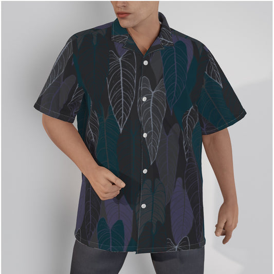 Men's Plum Tropical Resort Shirt