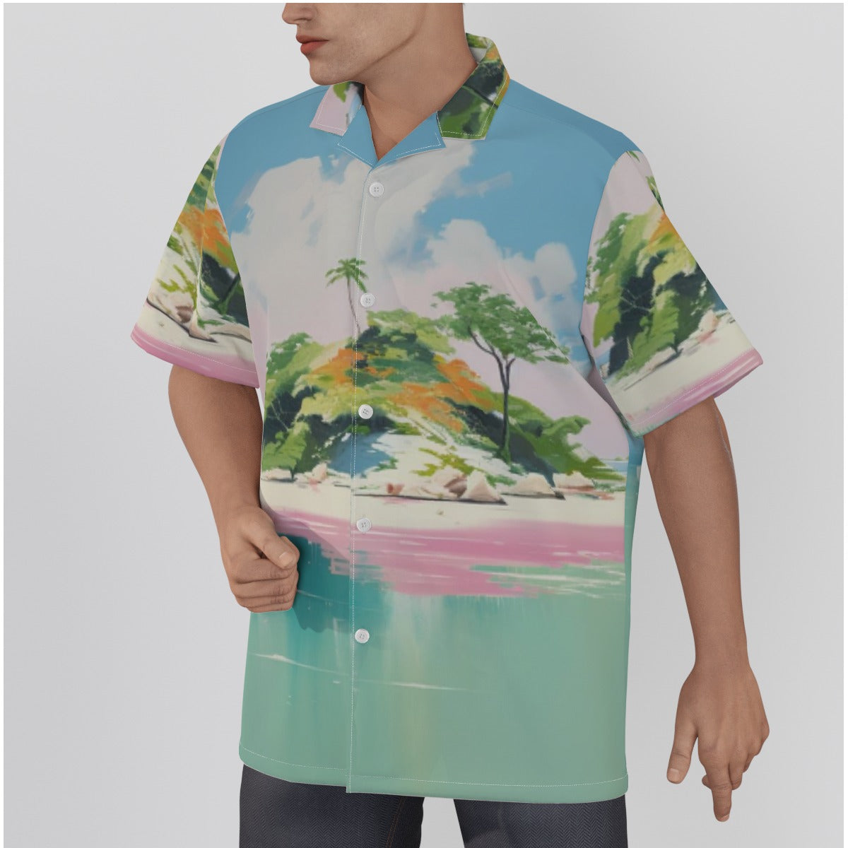 Men's Pink Island Resort Shirt