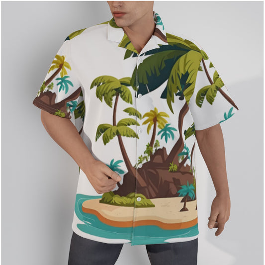 Men's Hawaiian Island Anime Aloha Shirt