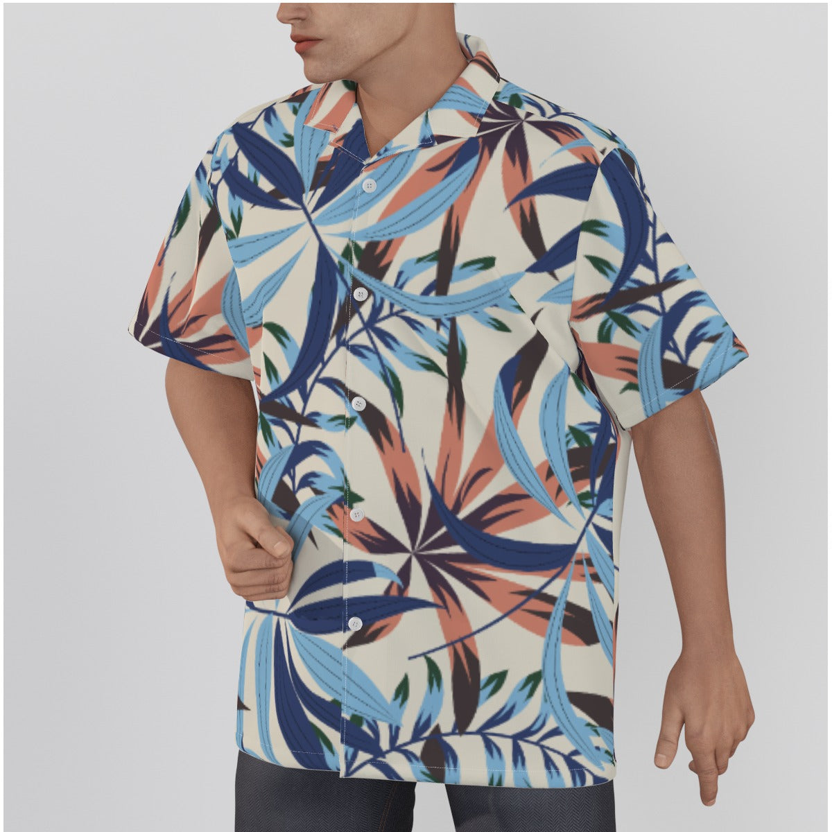 Men's Tropical Blues Hawaiian Shirt
