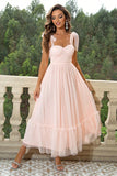 Tie-Shoulder Sweetheart Party Dress