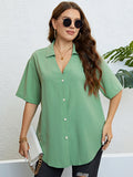 Elegant Plus Size Resort Shirt