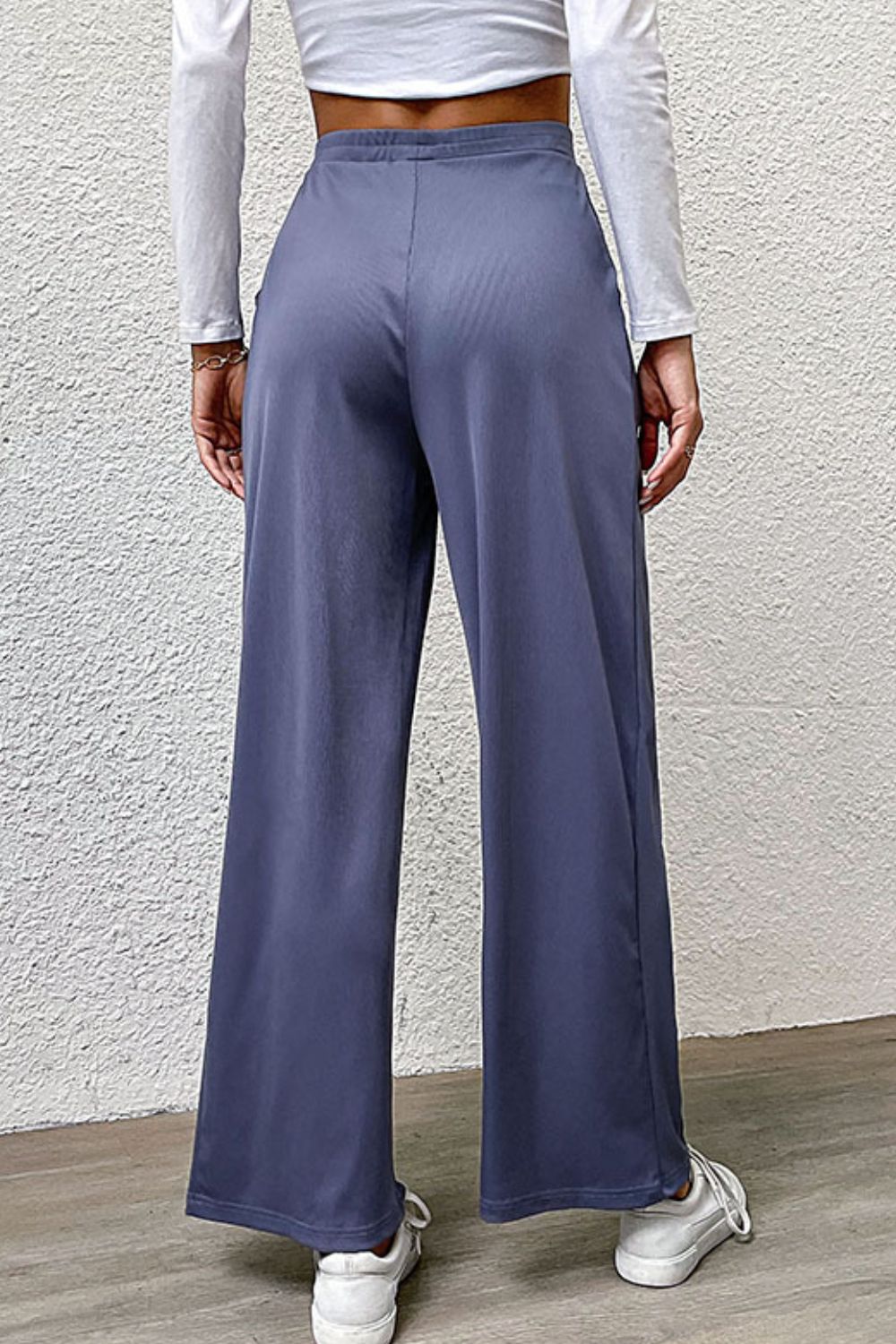 Wide-Leg Pants Resort Pants with Pockets