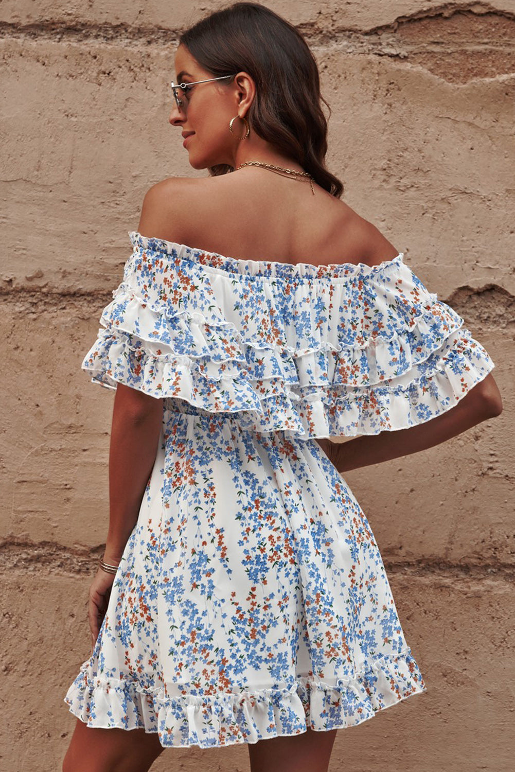 Floral Off-Shoulder Summer Dress