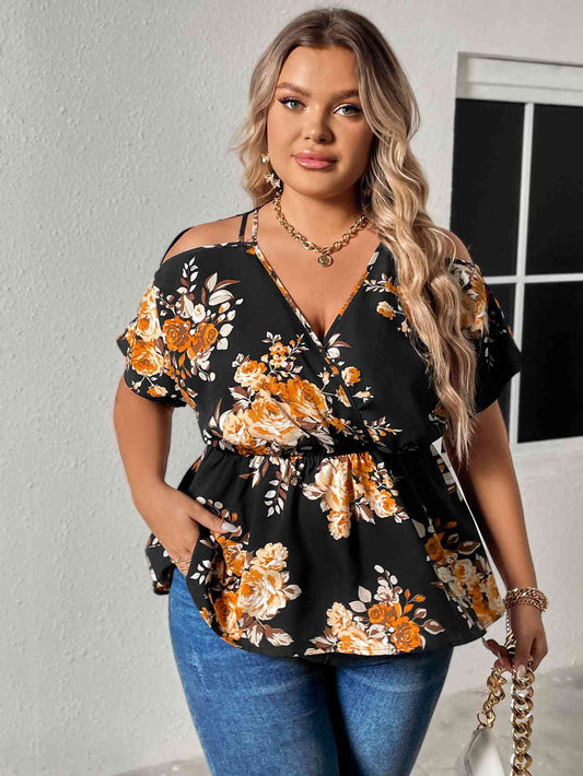 Plus Size Floral Vacation Top