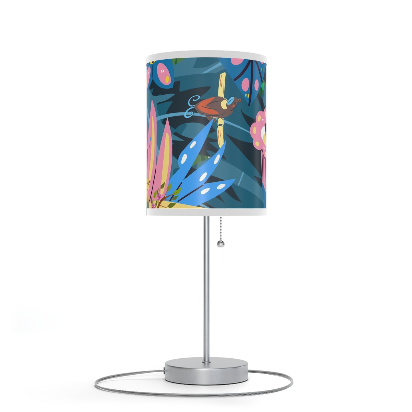 Boho Bliss Jungle Lamp on a Stand, US|CA plug, Boho Tropical Lamp