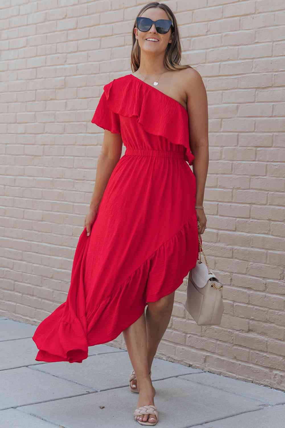 One-Shoulder Resort Maxi Dress