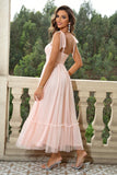 Tie-Shoulder Sweetheart Party Dress