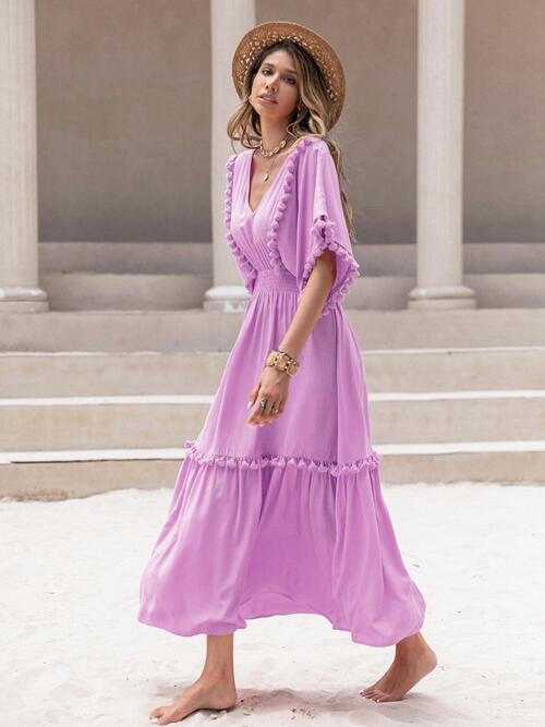 Tassel Trim Summer Dress