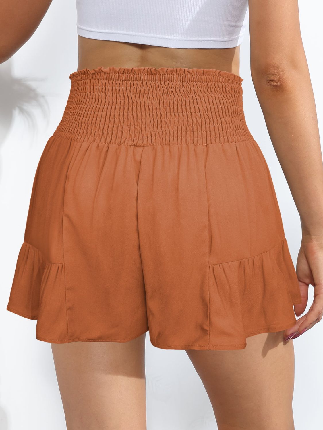 Cute Tie-Front High-Rise Resort Vacation Shorts