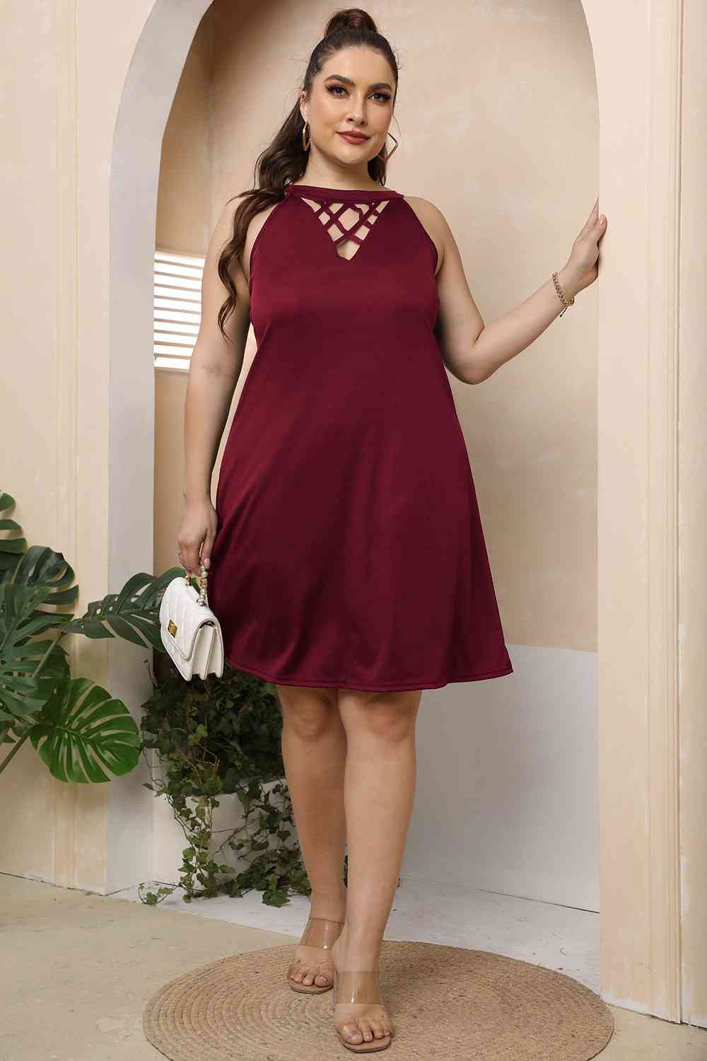 Plus Size Sleeveless Dress