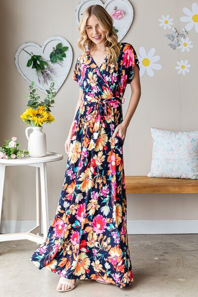 Bold Floral Resort Maxi Dress