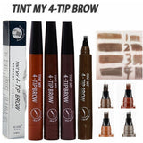 3D 5 Color Waterproof Natural Eyebrow Pencil