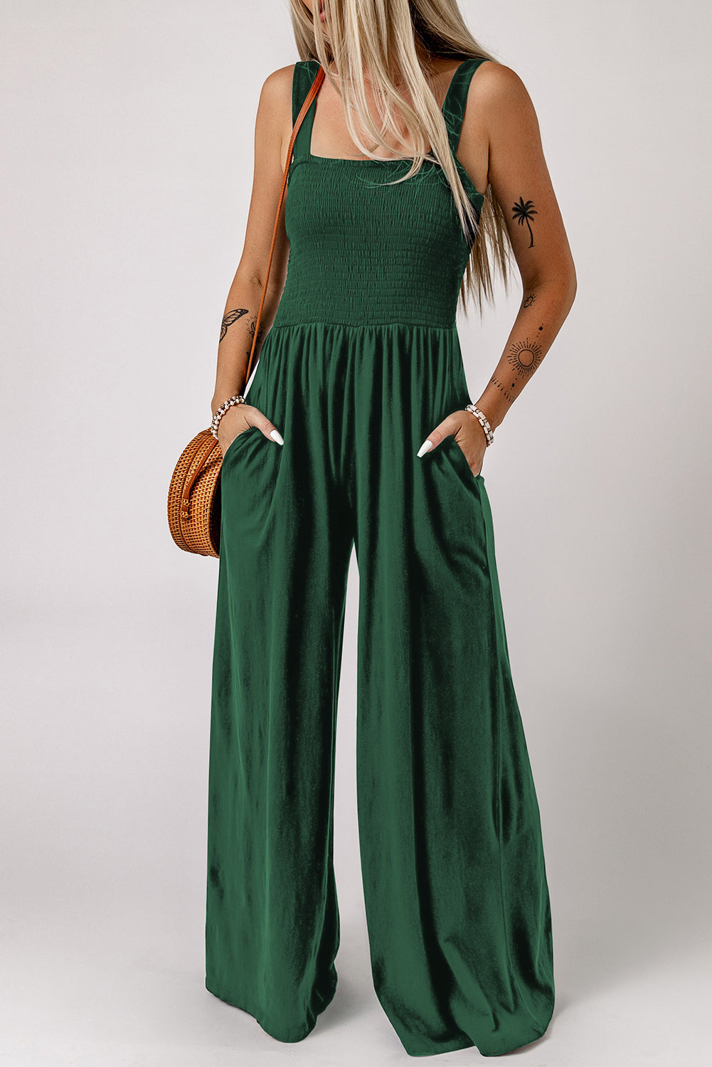 Boho Wide Leg Vacation Romper