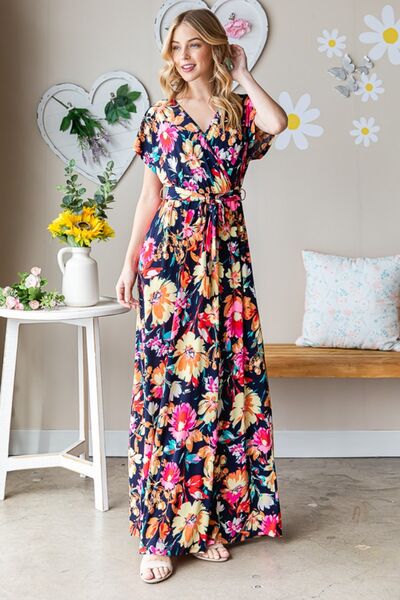 Bold Floral Resort Maxi Dress