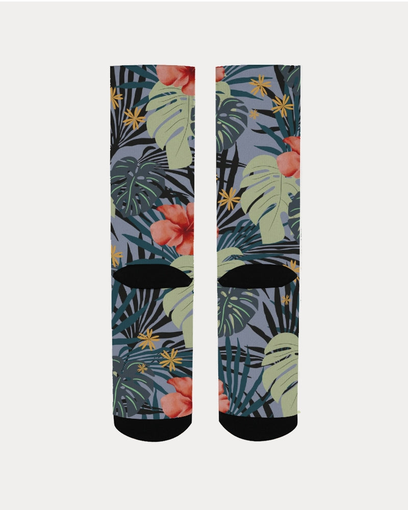 Hawaiian Hibiscus Women's Tropical Print Socks