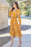 Classic Floral Resort Midi Dress