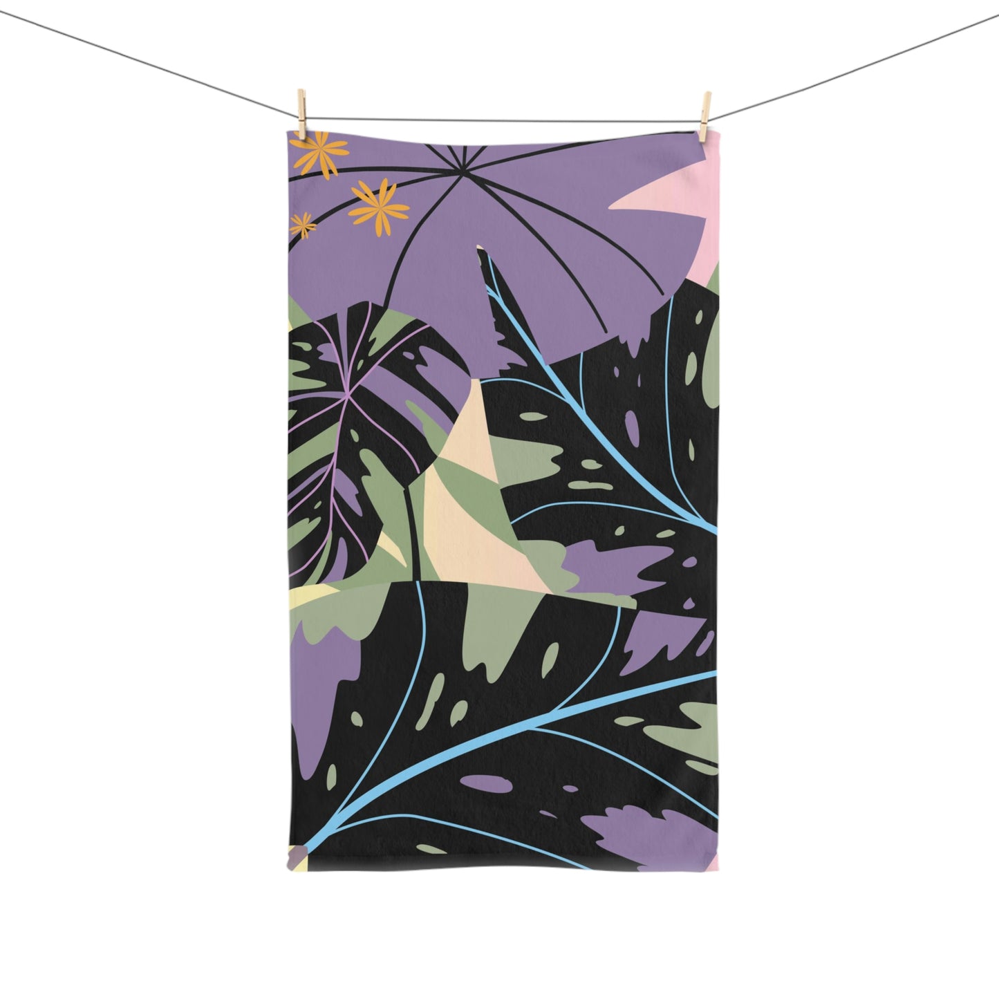 Lavender Jungle Custom Designed Hand Towel