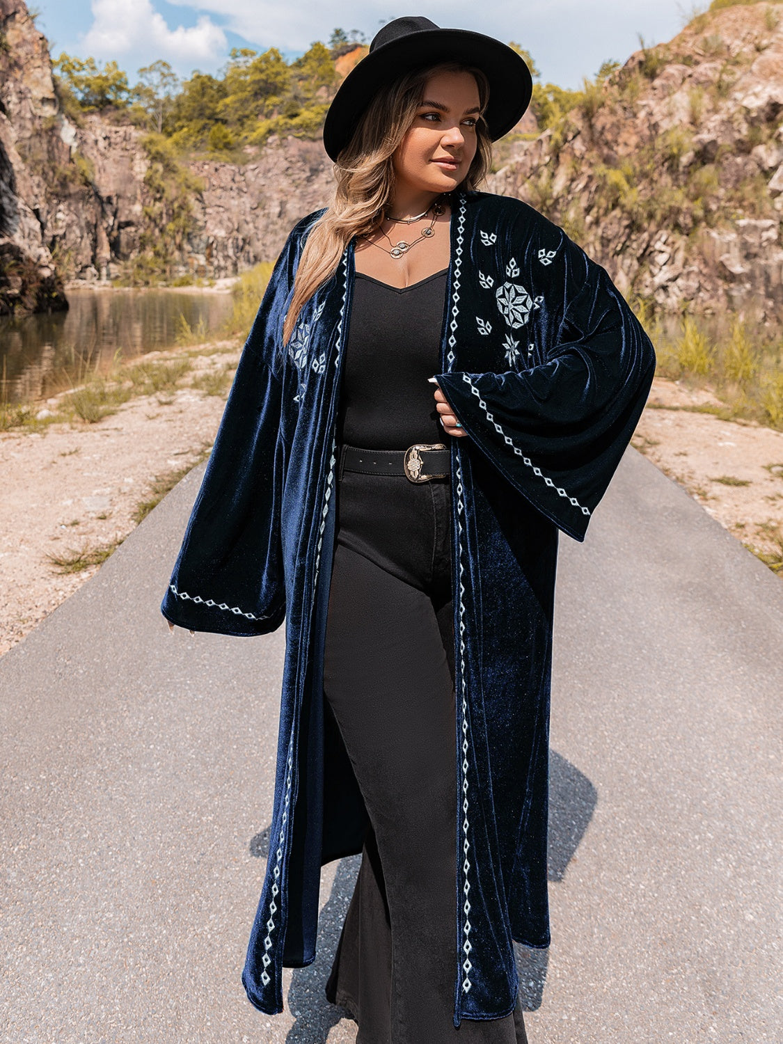 Plus Size Boho Kimono or Swim Cover